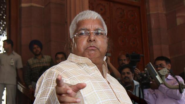 Rashtriya Janata Dal chief Lalu Prasad. (HT File) Rashtriya Janata Dal chief Lalu Prasad. (HT File)