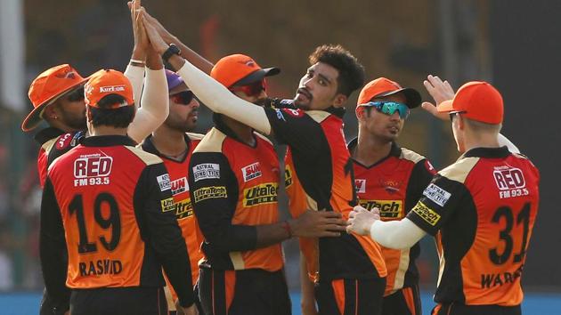 Sunrisers Hyderabad are the defending champions of the Indian Premier League (IPL) and will face Kolkata Knight Riders in the eliminator.(BCCI)