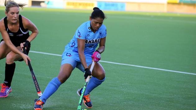 Indian women’s hockey team fought hard but lost 2-3 to New Zealand on Wednesday. (HT Photo) Indian women’s hockey team fought hard but lost 2-3 to New Zealand on Wednesday. (HT Photo)