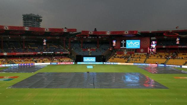 Rain and thunderstorm could play spoilsport in the IPL 2017 Eliminator between Sunrisers Hyderabad and Kolkata Knight Riders at the M Chinnaswamy Stadium in Bangalore on Wednesday. (BCCI) Rain and thunderstorm could play spoilsport in the IPL 2017 Eliminator between Sunrisers Hyderabad and Kolkata Knight Riders at the M Chinnaswamy Stadium in Bangalore on Wednesday. (BCCI)