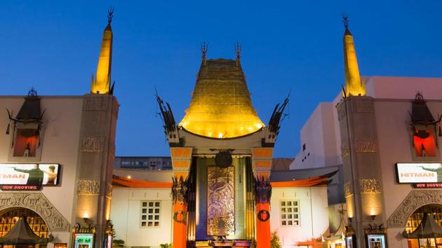 The TCL Chinese Theatre at night. (Shutterstock) The TCL Chinese Theatre at night. (Shutterstock)