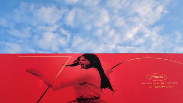 A photo taken on May 16, 2017 shows the official poster on the eve of the opening ceremony of the 70th edition of the Cannes Film Festival in Cannes, southern France. (AFP) A photo taken on May 16, 2017 shows the official poster on the eve of the opening ceremony of the 70th edition of the Cannes Film Festival in Cannes, southern France. (AFP)