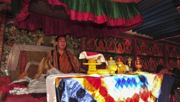 Gyaincain Norbu, the 11th Panchen Lama (CENTRE) who lives in Beijing, rarely visits Tibet. He is also a member of Chinese People’s Political Consultative Conference(CPPCC) and a senior figure in China’s state run Buddhists Association. (Reuters)
