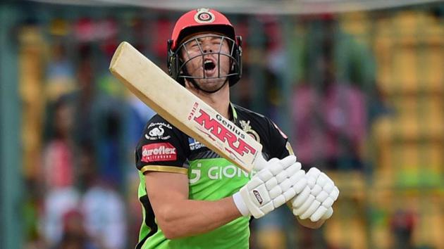 AB de Villiers’ team Royal Challengers Bangalore did not perform during the 2017 Indian Premier League and finished eighth and last in the standings.(PTI)