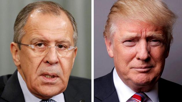 A combination of file photos showing Russian foreign minister Sergei Lavrov (left) and US President Donald Trump. (Reuters) A combination of file photos showing Russian foreign minister Sergei Lavrov (left) and US President Donald Trump. (Reuters)