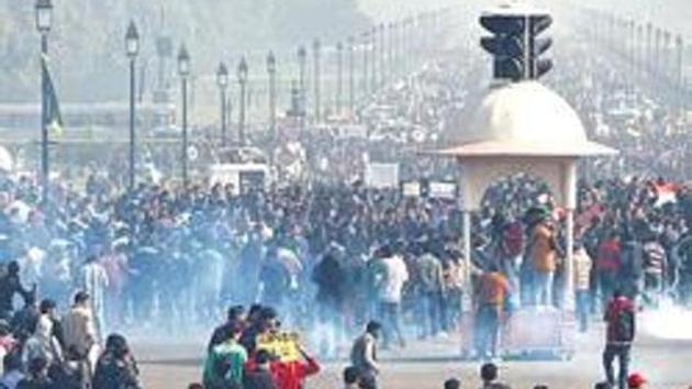 People protest after the December 16 gang rape, New Delhi, 2012(HT)