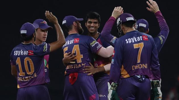 Washington Sundar picked up 3/16 as Rising Pune Supergiant defeated Mumbai Indians by 20 runs to enter the final of IPL 2017.(BCCI)