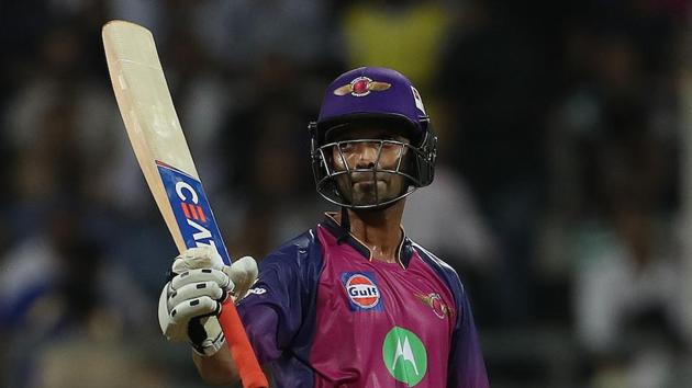 Ajinkya Rahane slammed his 25th fifty in the IPL as Rising Pune Supergiant defeated Mumbai Indians by 20 runs to enter the final of IPL 2017.(BCCI)