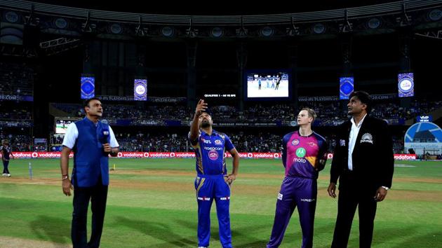 Mumbai Indians won the toss and chose to bowl against Rising Pune Supergiant in Qualifier 1 of IPL 2017. (BCCI) 
