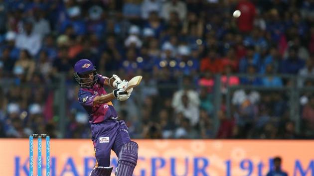 Ajinkya Rahane steadied the ship along with Manoj Tiwary as RPS made progress. (BCCI) Ajinkya Rahane steadied the ship along with Manoj Tiwary as RPS made progress. (BCCI)
