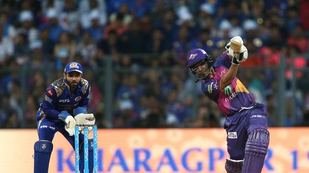 Ajinkya Rahane shared a wonderful partnership with Manoj Tiwary to revive RPS. (BCCI) Ajinkya Rahane shared a wonderful partnership with Manoj Tiwary to revive RPS. (BCCI)