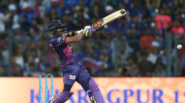 Manoj Tiwary joined Rahane as the pair strung a 80-run partnership. (BCCI) Manoj Tiwary joined Rahane as the pair strung a 80-run partnership. (BCCI)