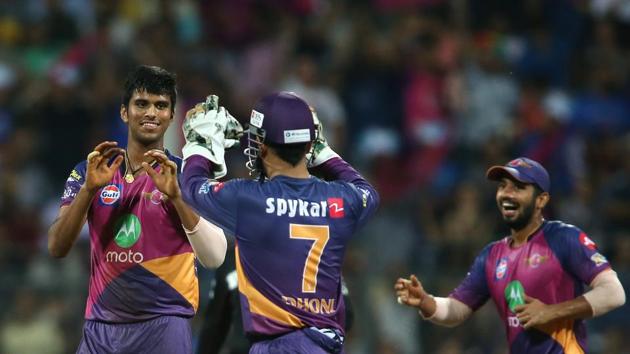 Washington Sundar ’s haul of 3/16 was his best in T20s and it put RPS on course for a place in a final. (BCCI) Washington Sundar ’s haul of 3/16 was his best in T20s and it put RPS on course for a place in a final. (BCCI)
