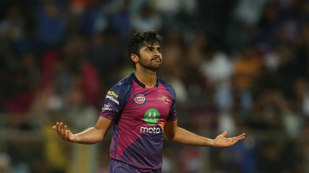 Shardul Thakur joined the fun as he picked up 3/37 to give RPS a 20-run victory. (BCCI) Shardul Thakur joined the fun as he picked up 3/37 to give RPS a 20-run victory. (BCCI)