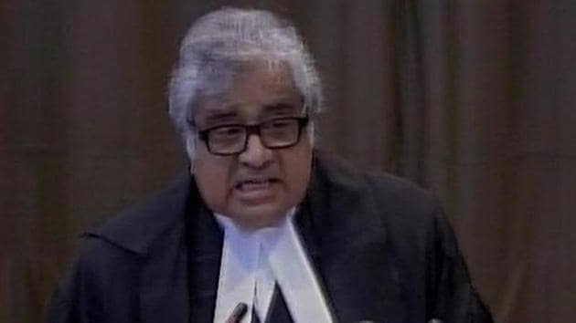 Harish Salve at the International Court of Justice.(ANI Photo) Harish Salve at the International Court of Justice.(ANI Photo)