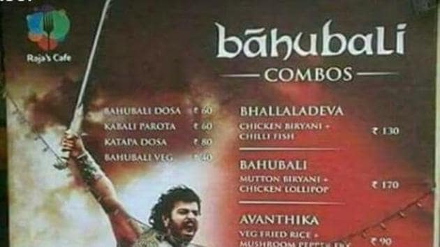 The Baahubali Effect Movie Inspired Food Menus At Indian Restaurants
