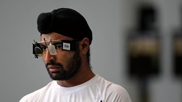Gurpreet Singh, who won the team gold in 25m standard pistol at the Grand Prix of Liberation championships, was among the shooters who had earlier been detained by the Customs Department at the Indira Gandhi International Airport . (Getty Images) Gurpreet Singh, who won the team gold in 25m standard pistol at the Grand Prix of Liberation championships, was among the shooters who had earlier been detained by the Customs Department at the Indira Gandhi International Airport . (Getty Images)