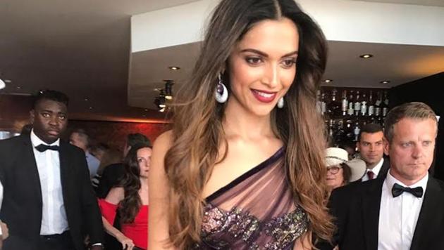 Deepika let her hair down for the big event. Deepika let her hair down for the big event.