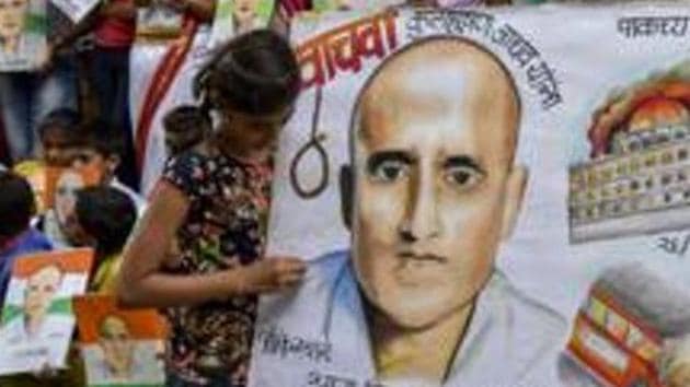 The ICJ asked Pakistan not to execute Jadhav pending its final decision and inform it of the steps being taken to implement the order.(Kunal Patil/HT Photo) The ICJ asked Pakistan not to execute Jadhav pending its final decision and inform it of the steps being taken to implement the order.(Kunal Patil/HT Photo)