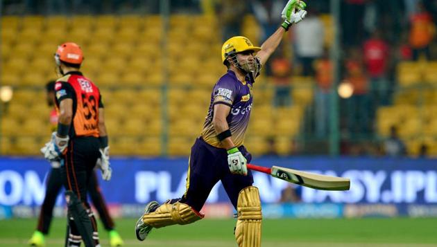 Kolkata Knight Riders captain Gautam Gambhir reacts after winning the Indian Premier League (IPL) 2017 eliminator against Sunrisers Hyderabad . (AFP) Kolkata Knight Riders captain Gautam Gambhir reacts after winning the Indian Premier League (IPL) 2017 eliminator against Sunrisers Hyderabad . (AFP)