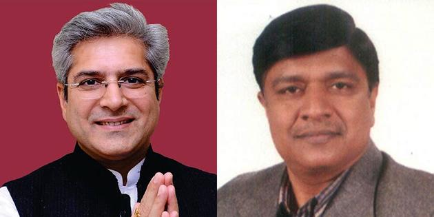 Kailash Gahlot (left) is an AAP MLA from Najafgarh constituency in southwest Delhi. Rajendra Pal Gautam, MLA from Seemapuri, a reserved constituency is a practising lawyer. Kailash Gahlot (left) is an AAP MLA from Najafgarh constituency in southwest Delhi. Rajendra Pal Gautam, MLA from Seemapuri, a reserved constituency is a practising lawyer.