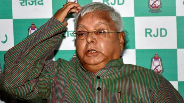 RJD national president Lalu Prasad. (HT File Photo) RJD national president Lalu Prasad. (HT File Photo)