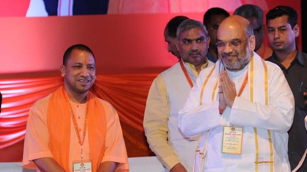 UP chief minister Yogi Adityanath with BJP national president Amit Shah. File Photo (Subhankar Chakraborty/HT PHOTO) UP chief minister Yogi Adityanath with BJP national president Amit Shah. File Photo (Subhankar Chakraborty/HT PHOTO)