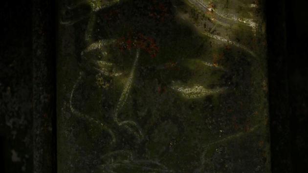 A drawing of a face is seen on a wall along the banks of the River Thames. (Stefan Wermuth/Reuters) A drawing of a face is seen on a wall along the banks of the River Thames. (Stefan Wermuth/Reuters)