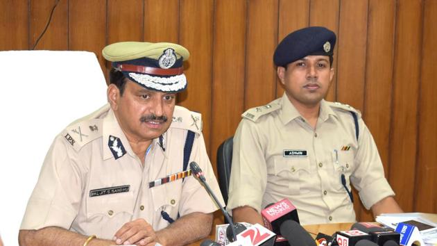 Haryana DGP BS Sandhu addressing a press conference in Sonepat on Thursday. (Manoj Dhaka/HT Photo) Haryana DGP BS Sandhu addressing a press conference in Sonepat on Thursday. (Manoj Dhaka/HT Photo)