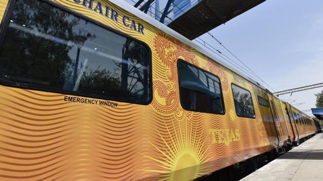 Branded as semi-high speed trains, Tejas coaches are currently being maufactured at the Rail Coach Factory in Kapurthala. (Arvind Yadav/HT PHOTO) Branded as semi-high speed trains, Tejas coaches are currently being maufactured at the Rail Coach Factory in Kapurthala. (Arvind Yadav/HT PHOTO)