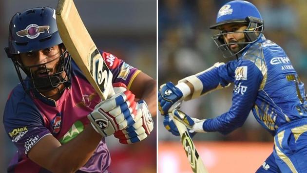 RPS opener Rahul Tripathi and Mumbai Indians opener Parthiv Patel have both impressed in this year’s IPL. (HT photo)