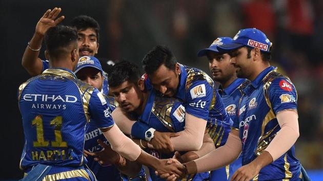 Mumbai Indians celebrate their win over Kolkata Knight Riders in the Indian Premier League (IPL) 2017. (BCCI) Mumbai Indians celebrate their win over Kolkata Knight Riders in the Indian Premier League (IPL) 2017. (BCCI)