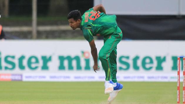 Bangladesh pacer Mustafizur Rahman was in prime form against Ireland in the tri-nation series at the Malahide Cricket Club in Dublin on Friday. (AFP) Bangladesh pacer Mustafizur Rahman was in prime form against Ireland in the tri-nation series at the Malahide Cricket Club in Dublin on Friday. (AFP)