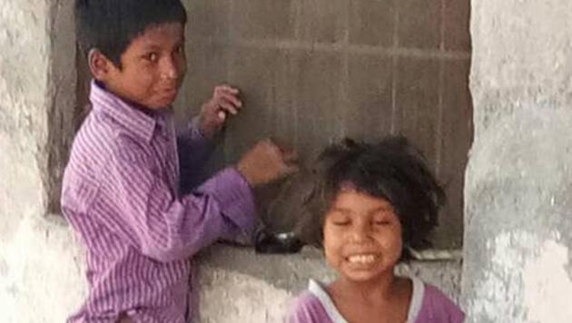 Sarnu and Manisha, who were separated from their four siblings and mother, in Ludhiana on Friday. (HT Photo) Sarnu and Manisha, who were separated from their four siblings and mother, in Ludhiana on Friday. (HT Photo)