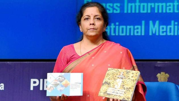 Commerce and Industry Minister Nirmala Sitharaman releasing a book on the achievements of the ministry during the three years in government in a press conference in New Delhi on Saturday. (PTI photo) Commerce and Industry Minister Nirmala Sitharaman releasing a book on the achievements of the ministry during the three years in government in a press conference in New Delhi on Saturday. (PTI photo)