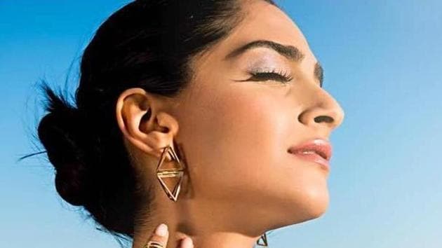 Sonam Kapoor debuts at Cannes in a prismatic sari. (Sonam Kapoor/Instagram) Sonam Kapoor debuts at Cannes in a prismatic sari. (Sonam Kapoor/Instagram)