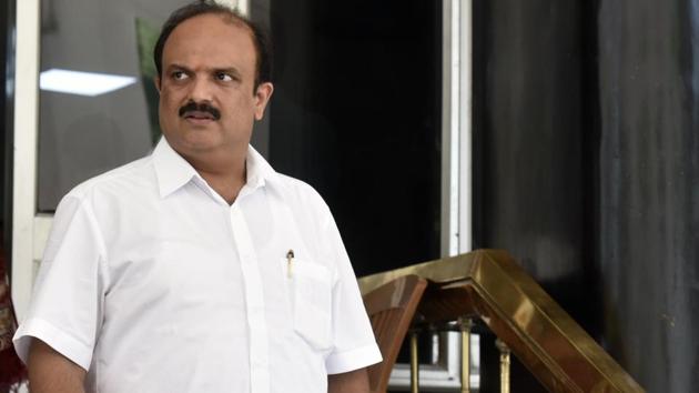 NCP’s Pankaj Bhujbal in a pensive mood. (Kunal Patil/HT Photo) NCP’s Pankaj Bhujbal in a pensive mood. (Kunal Patil/HT Photo)