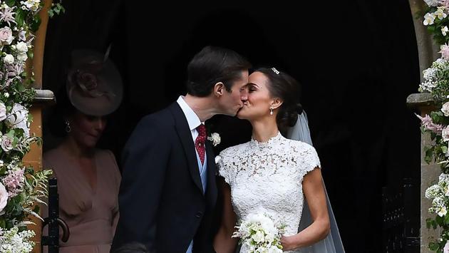 Pippa Middleton, the younger sister of the Duchess of Cambridge, has married hedge fund manager James Matthews in what many consider the society event of the year. (Justin TALLIS / AFP) 