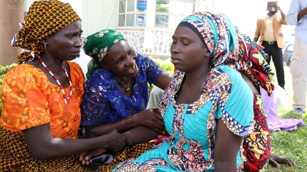 Five commanders from the extremist group were exchanged for the girls’ freedom, and Nigeria’s government has said it would make further exchanges to bring the 113 remaining schoolgirls home. (Afolabi Sotunde / REUTERS) Five commanders from the extremist group were exchanged for the girls’ freedom, and Nigeria’s government has said it would make further exchanges to bring the 113 remaining schoolgirls home. (Afolabi Sotunde / REUTERS)