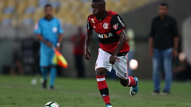 Vinicius Jr., the Brazil U-17 star, who plays for Flamengo, is expected to join Real Madrid C.F. for a fee of 45 million euros ($50.4 million).(Getty Images)