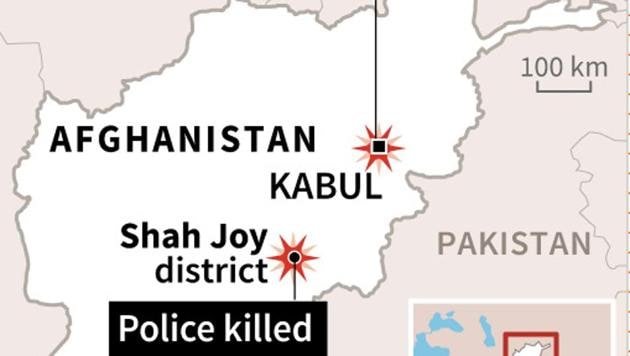 Map locating the latest gun attacks in Afghanistan in which at least 20 police and a German aid worker were killed. (AFP) Map locating the latest gun attacks in Afghanistan in which at least 20 police and a German aid worker were killed. (AFP)