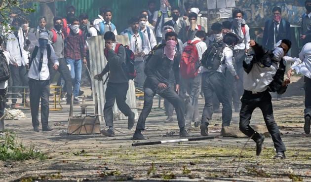 Over 60 weapons were reportedly snatched from policemen ever since unrest began in the Valley following the death of Hizbul commander Burhan Wani in July last year. (AFP Photo) Over 60 weapons were reportedly snatched from policemen ever since unrest began in the Valley following the death of Hizbul commander Burhan Wani in July last year. (AFP Photo)