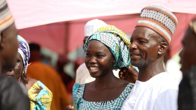 It was the largest release of hostages since 276 schoolgirls were abducted from their boarding school in Chibok, north-east Nigeria, in 2014 when the militants arrived while they were sleeping in their dormitories. (Afolabi Sotunde / REUTERS) It was the largest release of hostages since 276 schoolgirls were abducted from their boarding school in Chibok, north-east Nigeria, in 2014 when the militants arrived while they were sleeping in their dormitories. (Afolabi Sotunde / REUTERS)