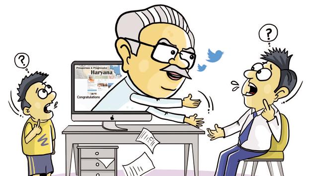In a faux pas, Haryana chief minister Manohar Lal Khattar on Saturday tweeted congratulation messages to Class 10 students in the state for their board exams results. The CM also tried to encourage those who could not succeed and asked them to not get disheartened and perform better next time. But the only problem was that the Haryana board had not even announced the results for Class 10. (Illustration by Daljeet Kaur Sandhu/HT) In a faux pas, Haryana chief minister Manohar Lal Khattar on Saturday tweeted congratulation messages to Class 10 students in the state for their board exams results. The CM also tried to encourage those who could not succeed and asked them to not get disheartened and perform better next time. But the only problem was that the Haryana board had not even announced the results for Class 10. (Illustration by Daljeet Kaur Sandhu/HT)