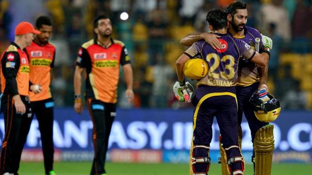 The IPL 2017 Eliminator between Sunrisers Hyderabad and Kolkata Knight Riders finished at 1:30 am as rain washed out more than three hours of play and there were no reserve days. (AFP) The IPL 2017 Eliminator between Sunrisers Hyderabad and Kolkata Knight Riders finished at 1:30 am as rain washed out more than three hours of play and there were no reserve days. (AFP)