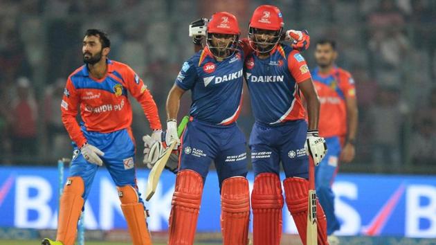 Chasing a record 209 against Gujarat Lions, Rishabh Pant and Sanju Samson put on a big-hitting exhibition that dazzled the crowd at Ferozeshah Kotla. The two put together 143 runs to take Delhi Daredevils home. (AFP) Chasing a record 209 against Gujarat Lions, Rishabh Pant and Sanju Samson put on a big-hitting exhibition that dazzled the crowd at Ferozeshah Kotla. The two put together 143 runs to take Delhi Daredevils home. (AFP)