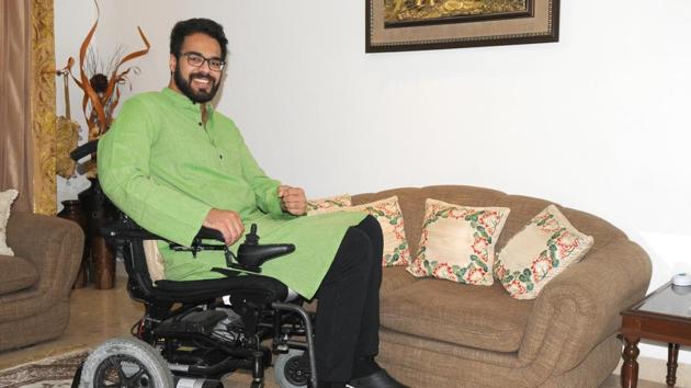Simarpreet Singh Mamik ‘s life was cruising along smoothly when an accident threw it upside down. But, this did not stop him. (HT Photo)