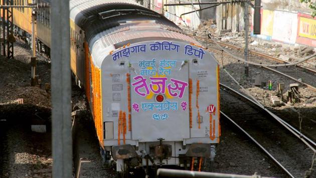 The train is all set for its journey to begin. (Bhushan Koyande/ HT PHOTO) 