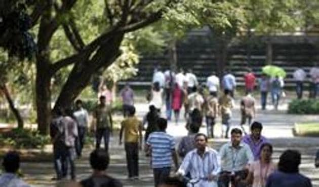 Infosys Technologies employees move through the headquarters during a break in Bangalore. Fears abound that thousands of techies are likely to lose their job, as automation and stricter job permits hit the Indian IT sector.(AP) Infosys Technologies employees move through the headquarters during a break in Bangalore. Fears abound that thousands of techies are likely to lose their job, as automation and stricter job permits hit the Indian IT sector.(AP)