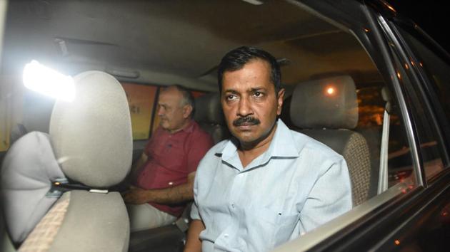 Kejriwal on Sunday night announced the decision at the party’s state-level meet convened to launch the ‘mera booth, sabse majboot’ initiative. (Ravi Choudhary/HT PHOTO) Kejriwal on Sunday night announced the decision at the party’s state-level meet convened to launch the ‘mera booth, sabse majboot’ initiative. (Ravi Choudhary/HT PHOTO)